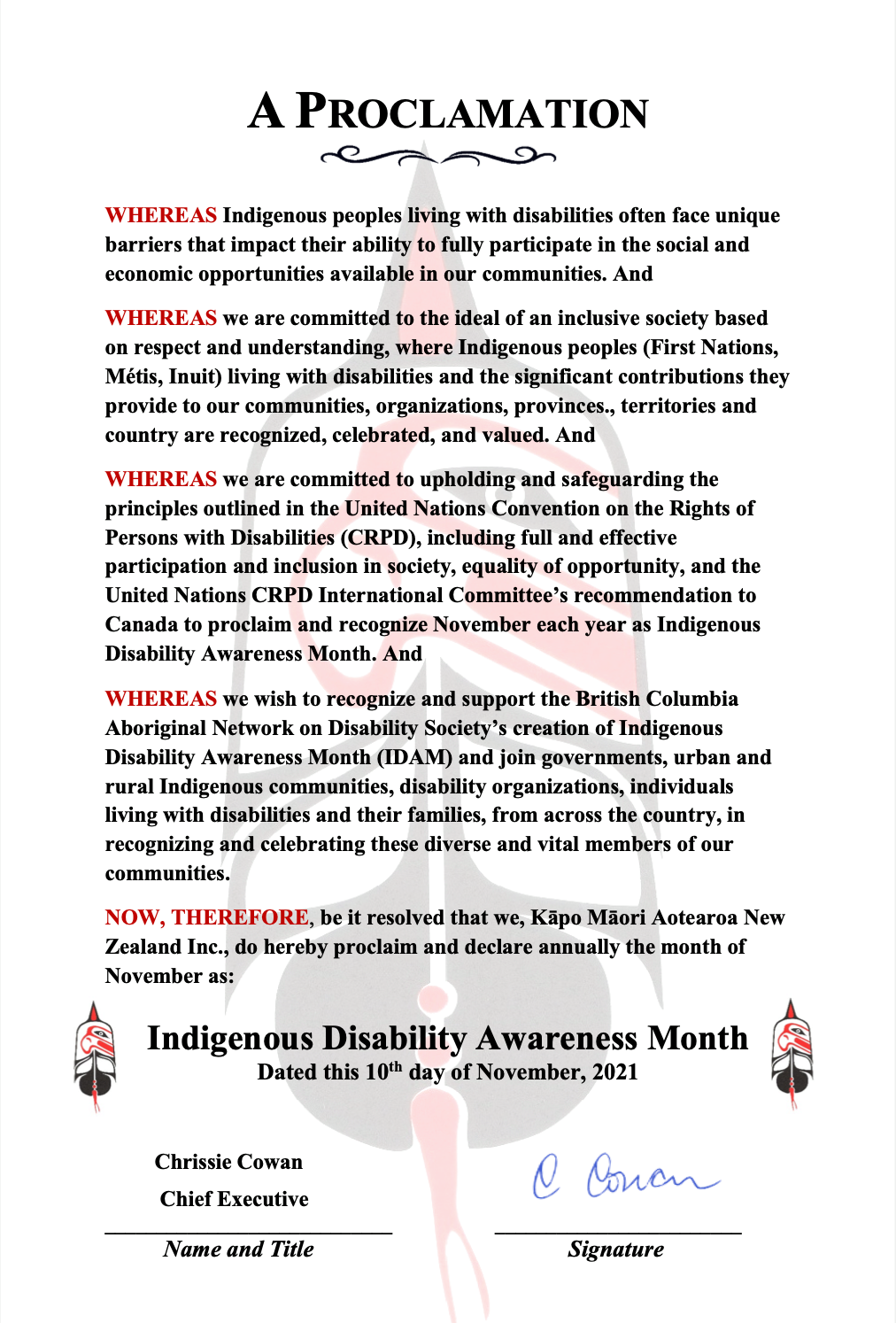 Indigenous Disability Awareness Month
